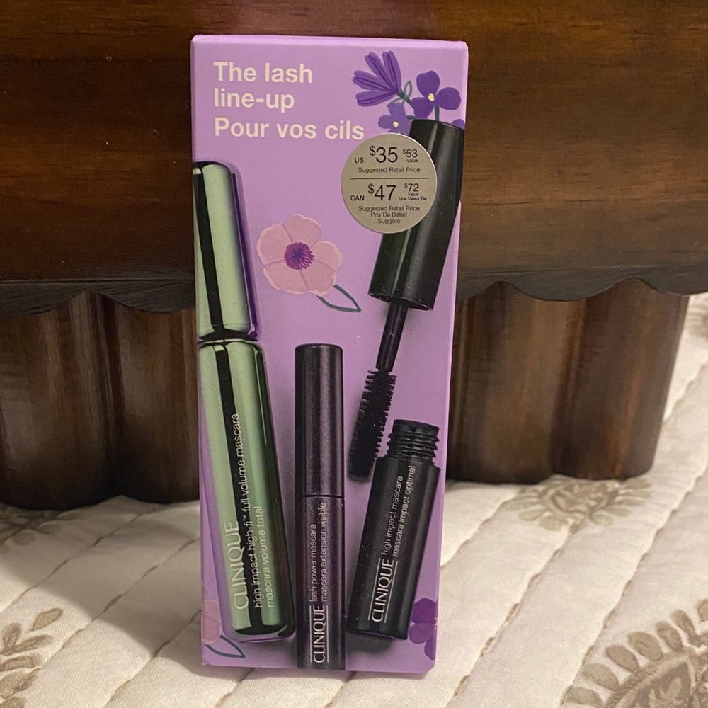 Clinique Lash Line-Up Mascara Set - Black and Purple